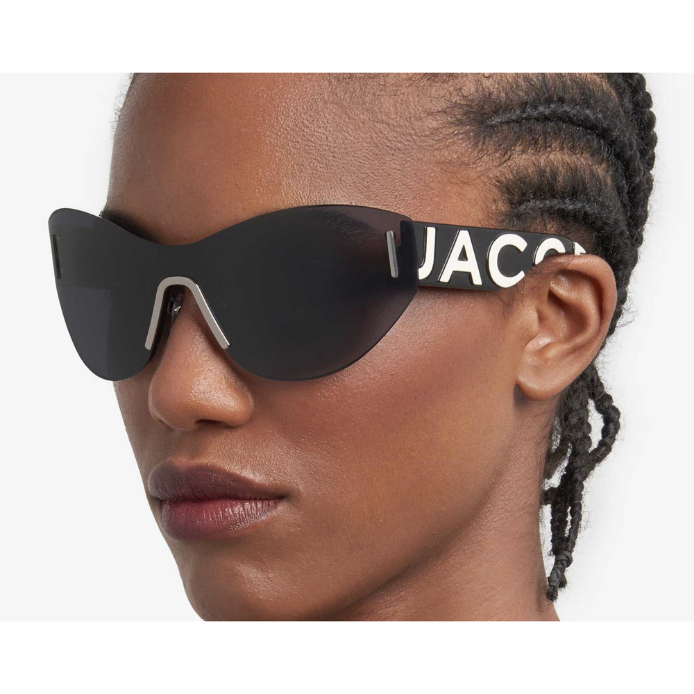 NWT Marc Jacobs MARC 737/S-0807 IR Black Shield 99mm Sunglasses